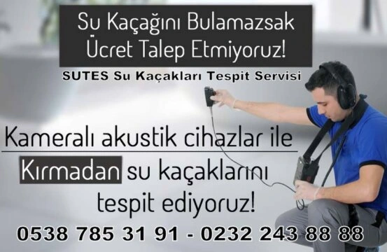 su kaçağı tespiti Karşıyaka Bostanlı